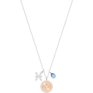 Swarovski Jewelry Swarovski Women's Pendant Necklace - Zodiac Pisces Sign Rhodium Plated | 5349219