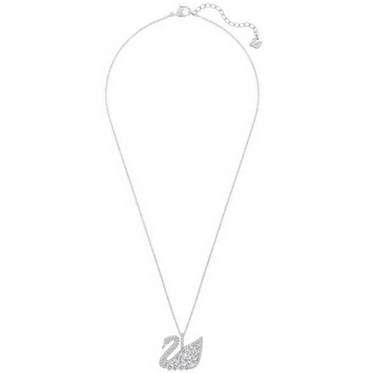 Swarovski Jewelry Swarovski Women's Pendant - Swan Lake Design Rhodium Plated Crystal Pave | 5169080