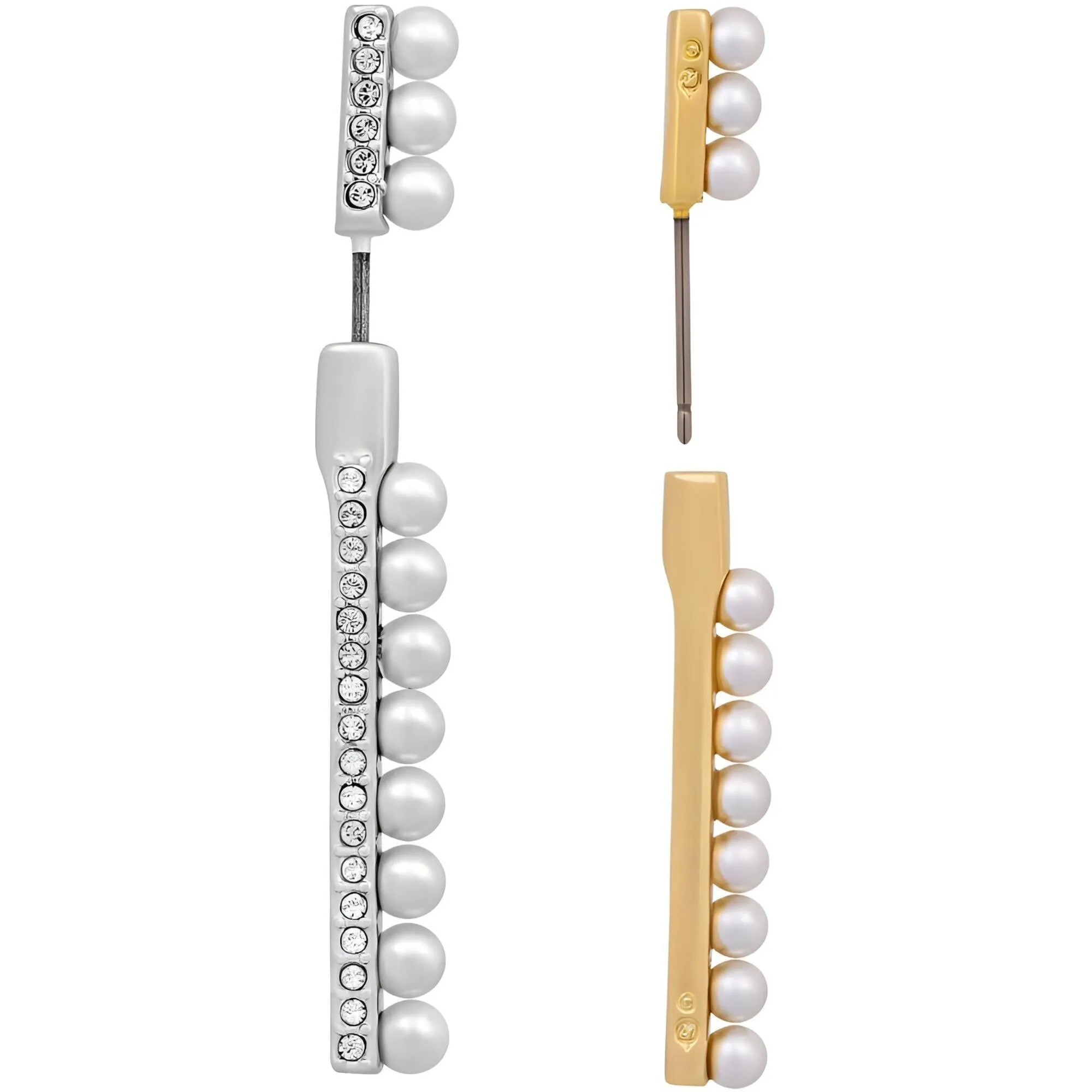 Swarovski Jewelry Swarovski Women's Pierced Earrings - Lisboa Mixed Plated Crystals and Pearls | 5368797