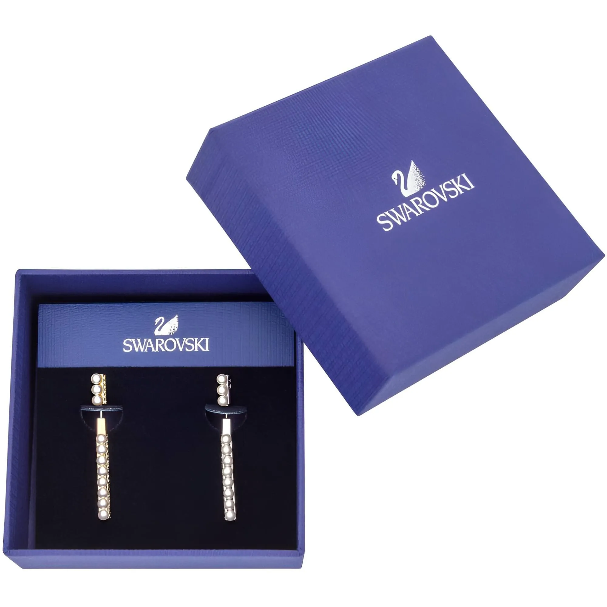 Swarovski Jewelry Swarovski Women's Pierced Earrings - Lisboa Mixed Plated Crystals and Pearls | 5368797