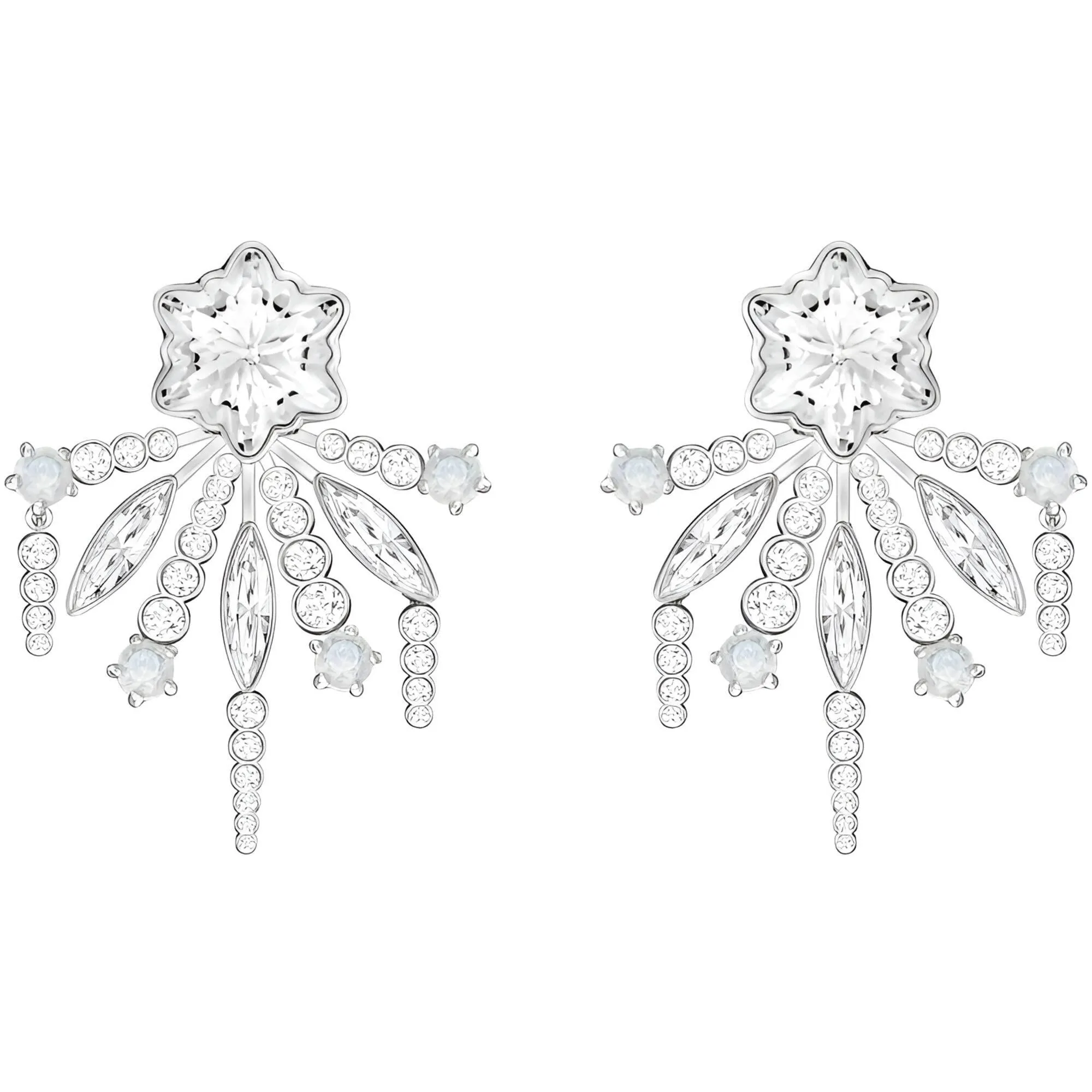 Swarovski Jewelry Swarovski Women's Pierced Earrings - Merry Flowers and Leaves Crystals | 5423691