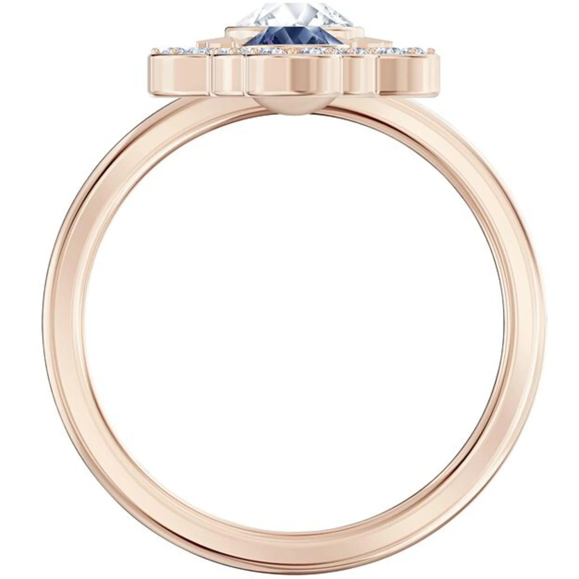 Swarovski Jewelry Swarovski Women's Ring - Duo Evil Symbolic Motif Rose Gold Plated, Size 6 | 5515441