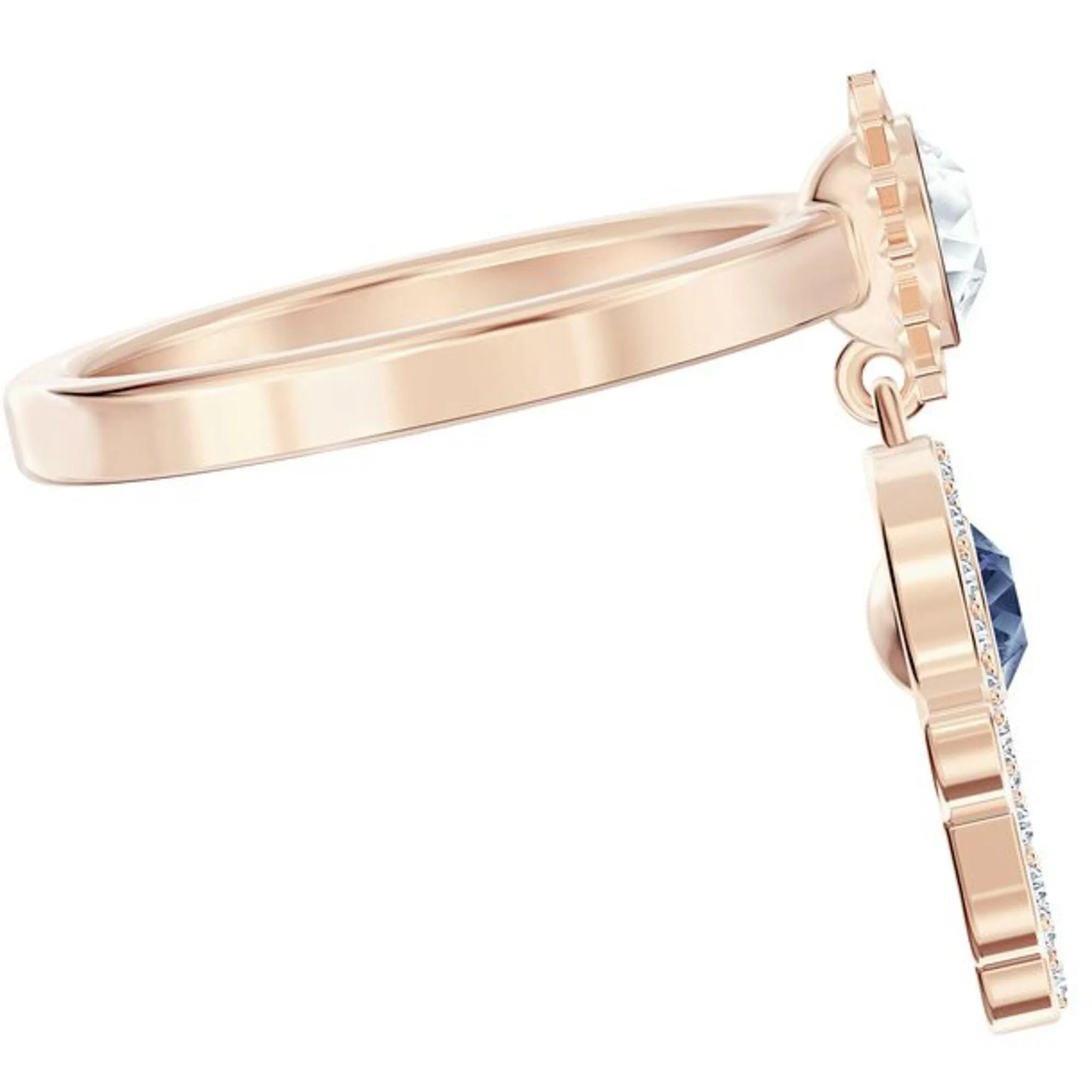 Swarovski Jewelry Swarovski Women's Ring - Duo Evil Symbolic Motif Rose Gold Plated, Size 6 | 5515441