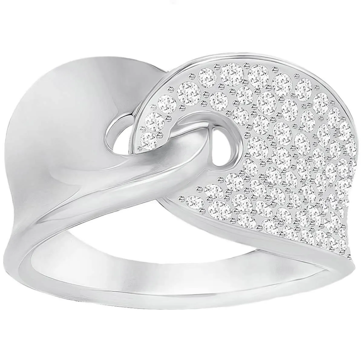 Swarovski Jewelry Swarovski Women's Ring - Guardian Rhodium Plated Crystal Pavé | 5295001