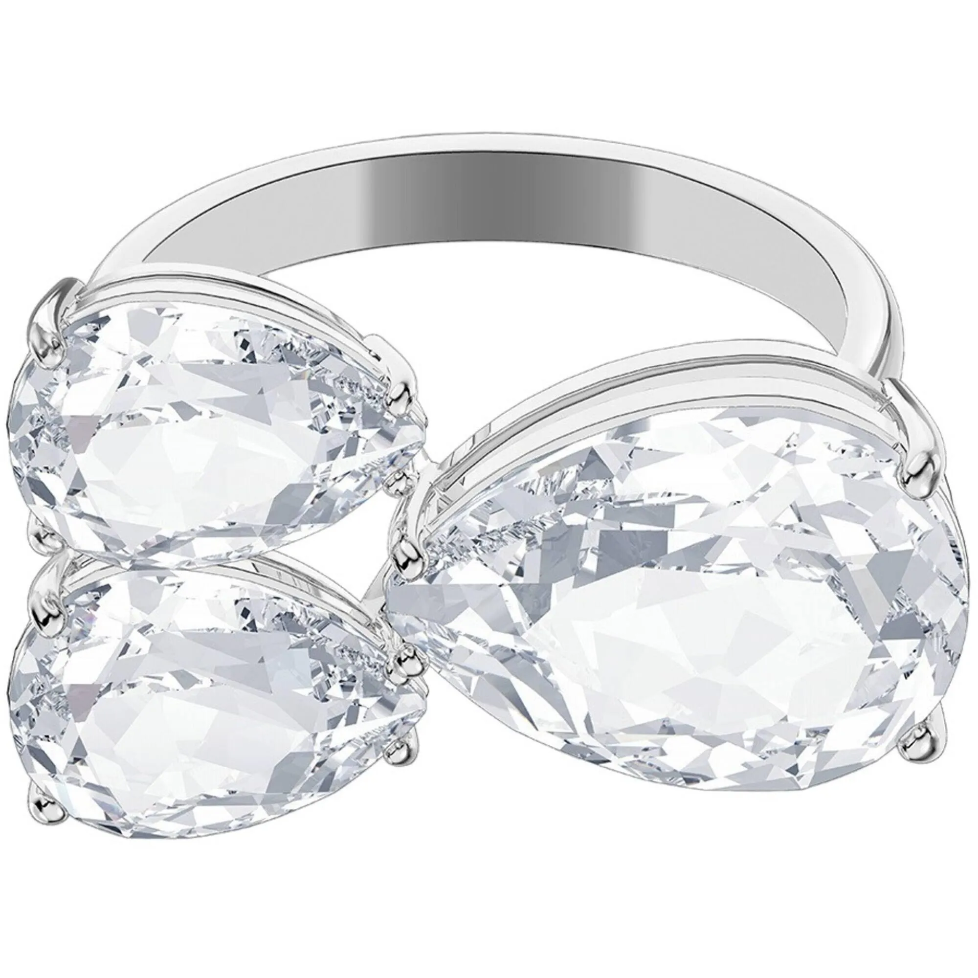 Swarovski Jewelry Swarovski Women's Ring - Millenia Clear Crystals Rhodium Plated, Size 6 | 5609000