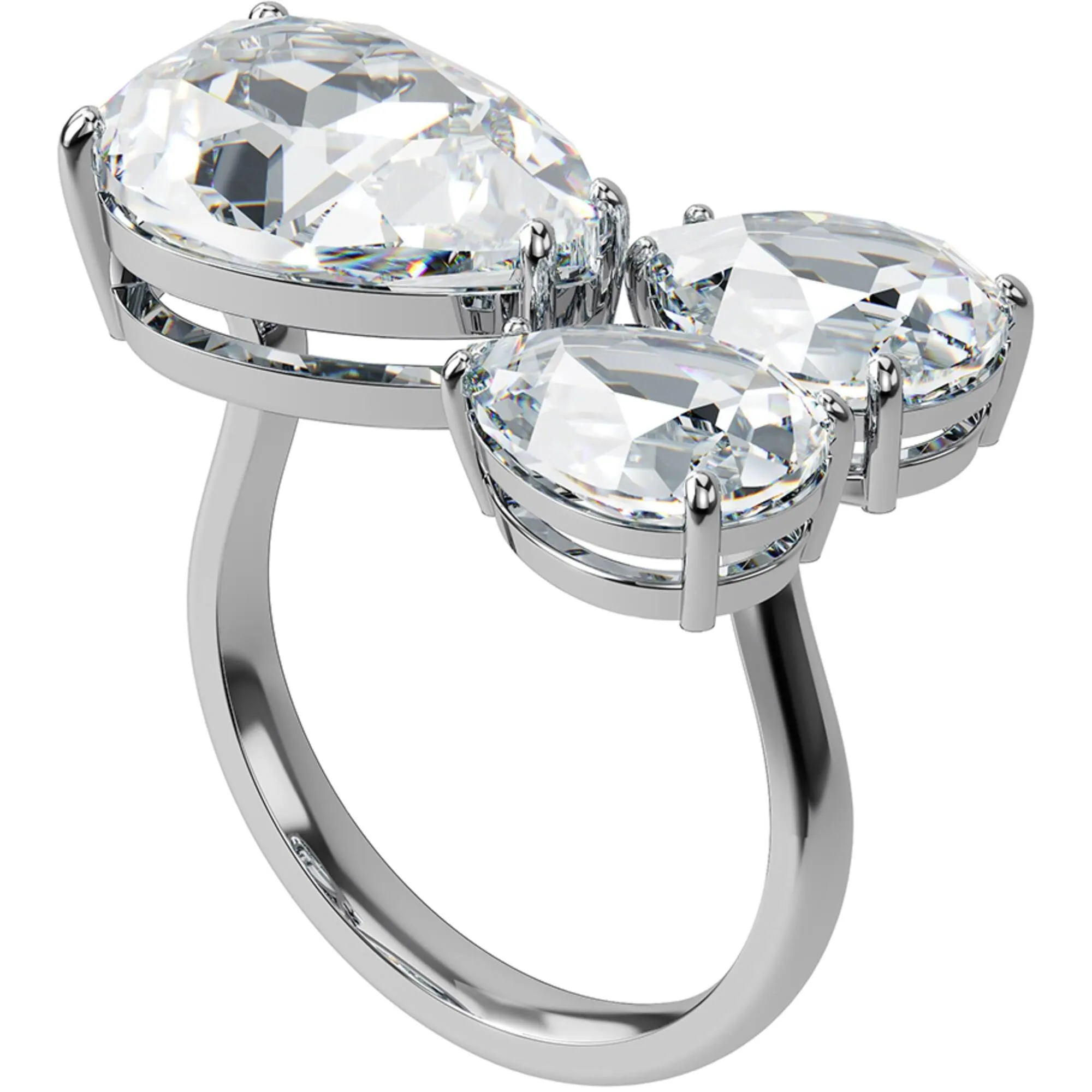 Swarovski Jewelry Swarovski Women's Ring - Millenia Clear Crystals Rhodium Plated, Size 6 | 5609000