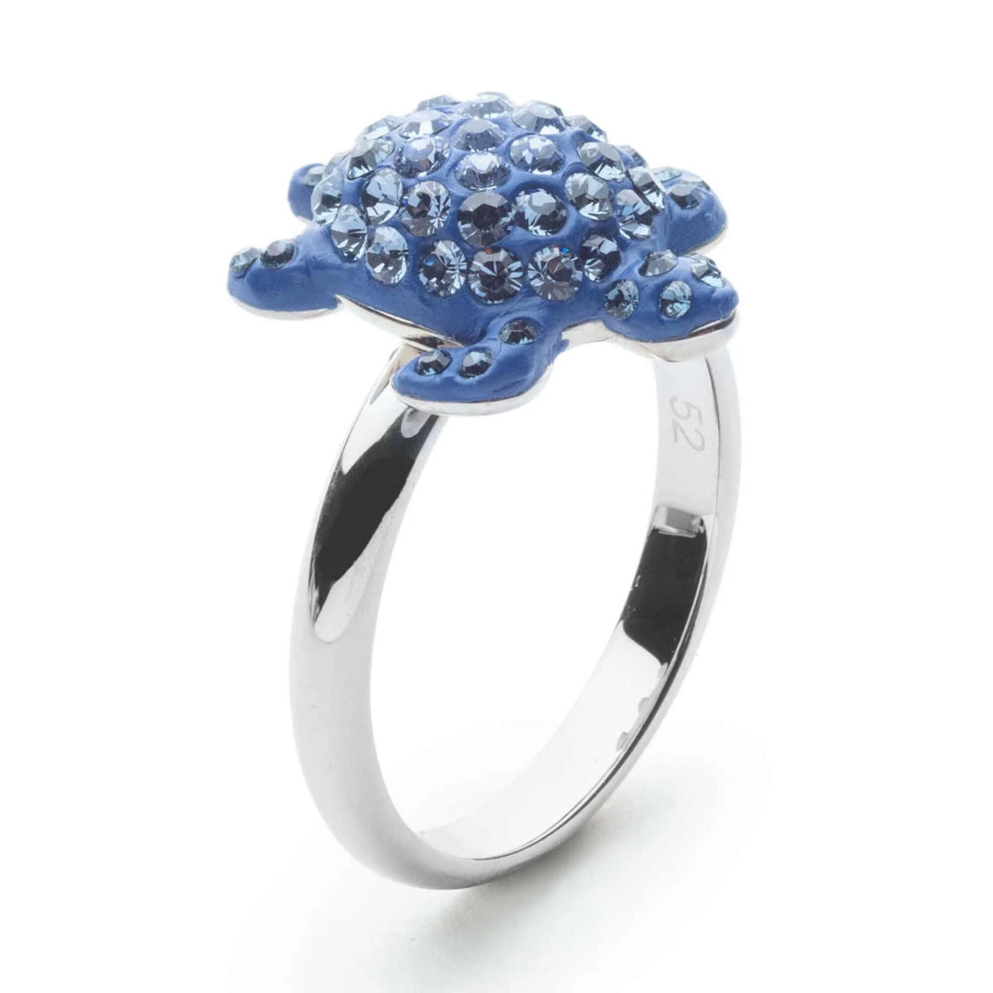 Swarovski Jewelry Swarovski Women's Ring - Mustique Sea Life Blue Crystals Turtle, Size 5.5 | 5525668