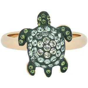 Swarovski Jewelry Swarovski Women's Ring - Mustique Sea Life Green Crystal Turtle, Size 5.75 | 5525677