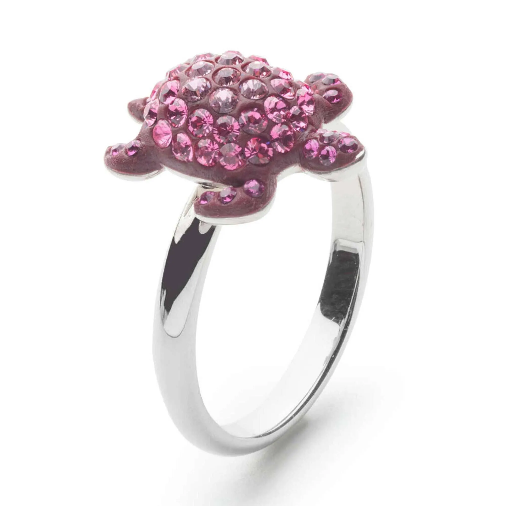 Swarovski Jewelry Swarovski Women's Ring - Mustique Sea Life Pink Crystals Turtle, Size 6.75 | 5524495