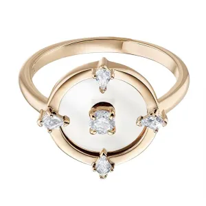 Swarovski Jewelry Swarovski Women's Ring - North White Crystals On Round Compass Set, Size 7 | 5551801