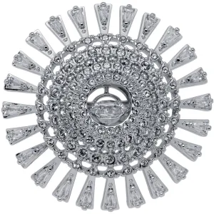 Swarovski Jewelry Swarovski Women's Ring - Sparkling Dance Rhodium Plated Cocktail, Size 5.75 | 5572512