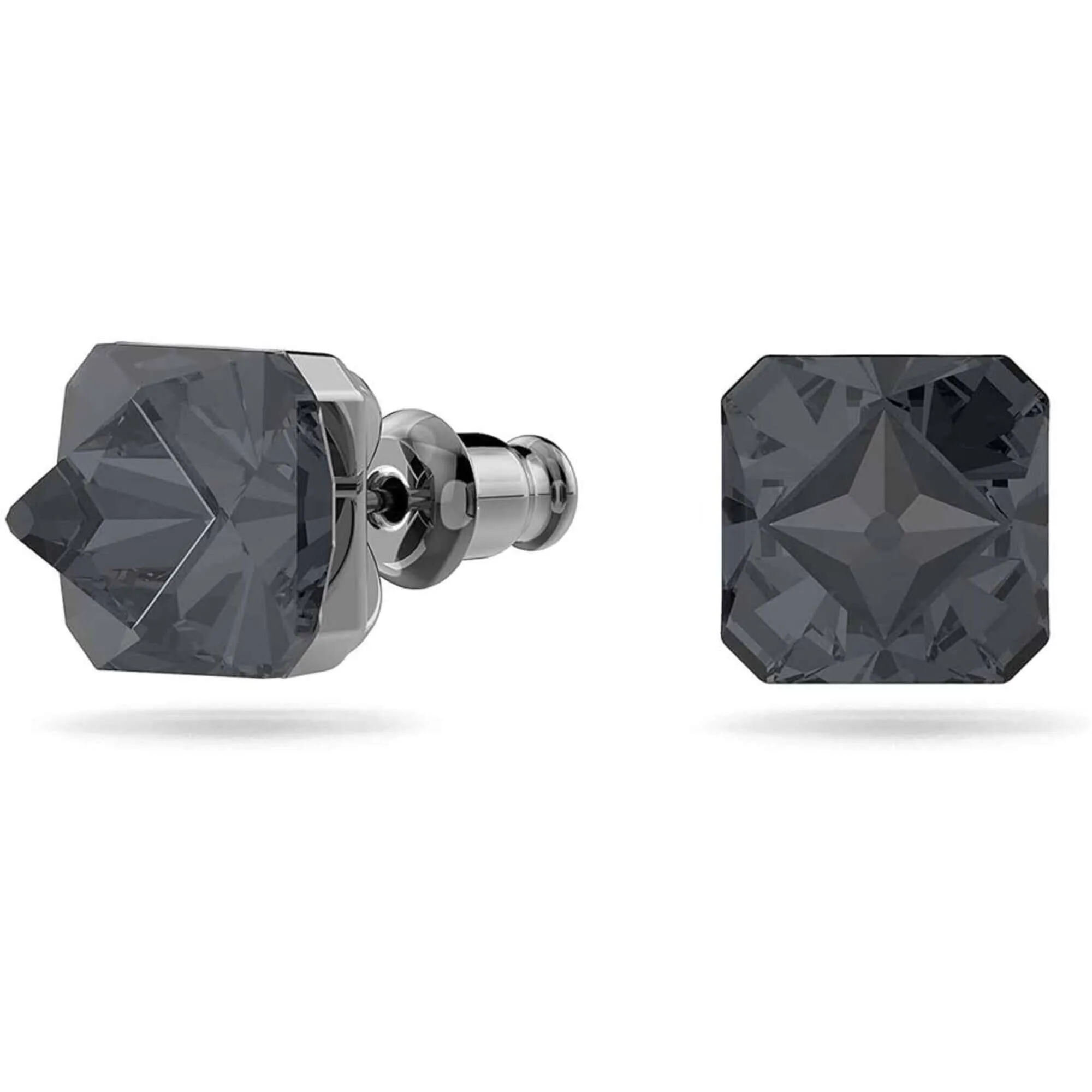 Swarovski Jewelry Swarovski Women's Stud Earrings - Chroma Grey Pyramid Cut Crystals | 5613723