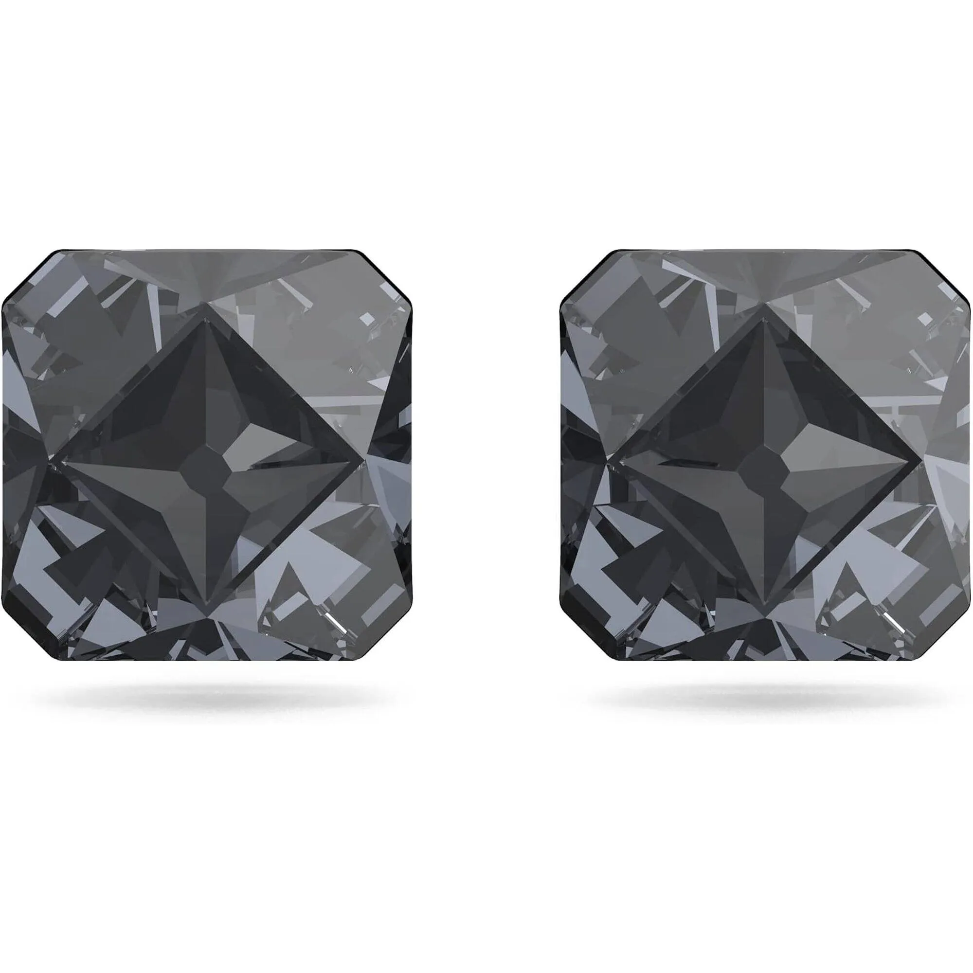 Swarovski Jewelry Swarovski Women's Stud Earrings - Chroma Grey Pyramid Cut Crystals | 5613723