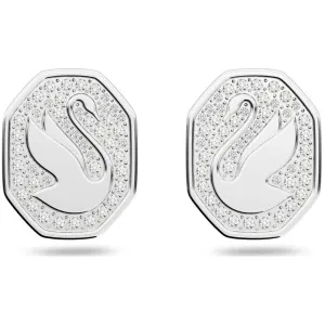 Swarovski Jewelry Swarovski Women's Stud Earrings - Signum Swan Rhodium Plated White Crystal | 5621097