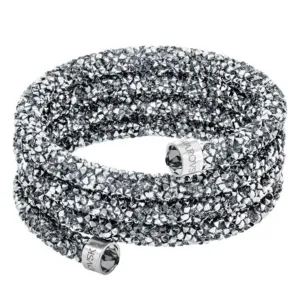 Swarovski Jewelry Swarovski Women's Wide Bangle - Crystaldust Gray Crystals Stainless Steel | 5277588