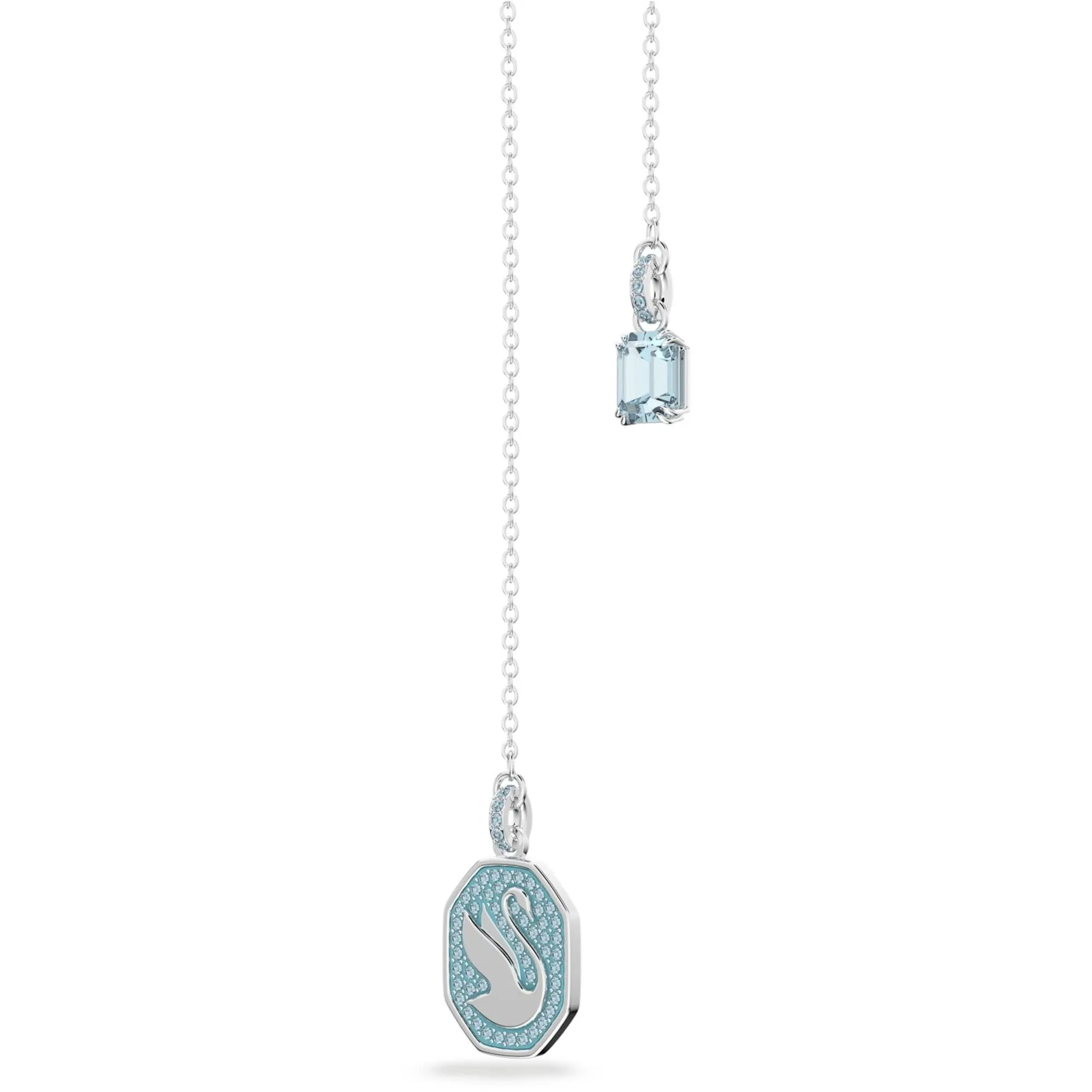 Swarovski Jewelry Swarovski Women's Y Necklace - Signum Swan Rhodium Plated Blue Crystal | 5628544