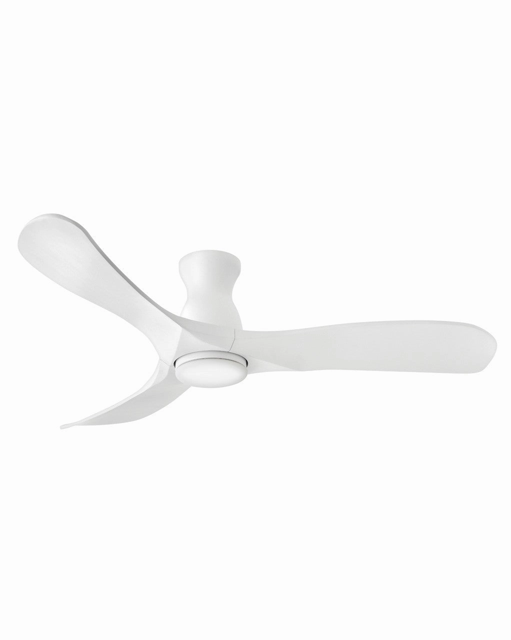 Swell Flush Illuminated 56" LED Smart Fan Matte White versatile medium fans for any space