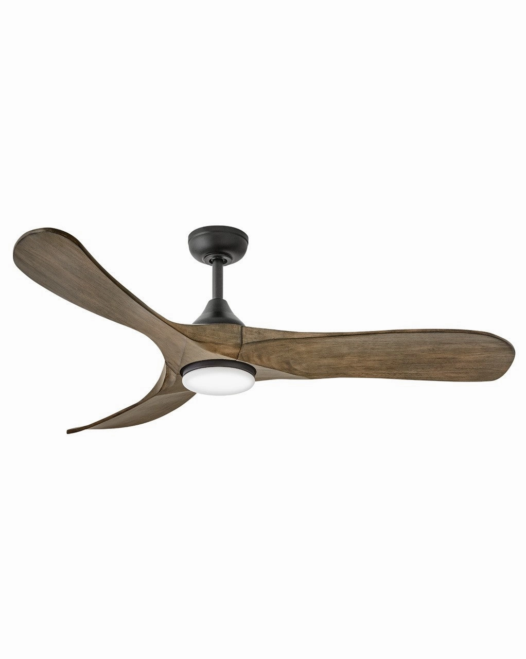 Swell Illuminated 56" LED Smart Fan Matte Black oscillating medium fans with strong airflow