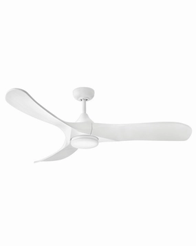 Swell Illuminated 56" LED Smart Fan Matte White versatile medium fans for any space