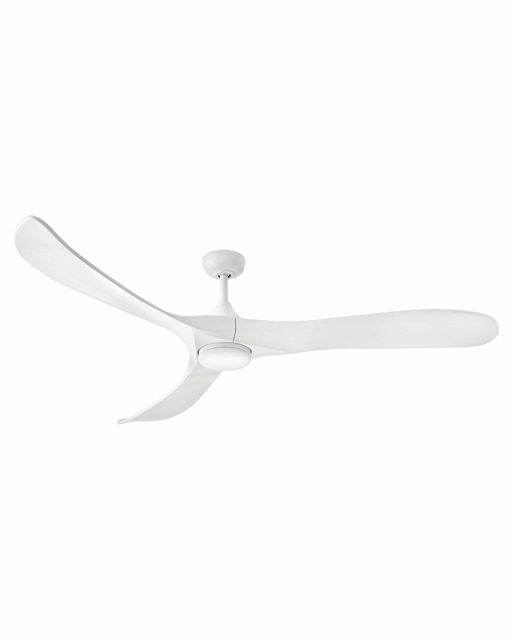 Swell Illuminated 72" LED Smart Fan Matte White medium electric fans for multi-room use