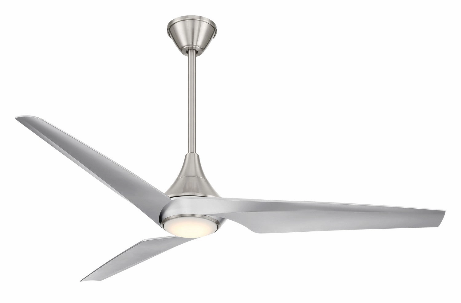 Switch 60"Ceiling Fan Brushed Nickel W/ Silver affordable medium fans for summer