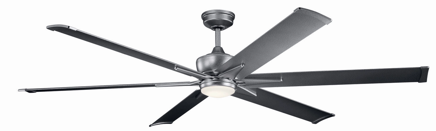 Szeplo Patio 80"Ceiling Fan Weathered Steel Powder Coat large electric fans for spacious rooms