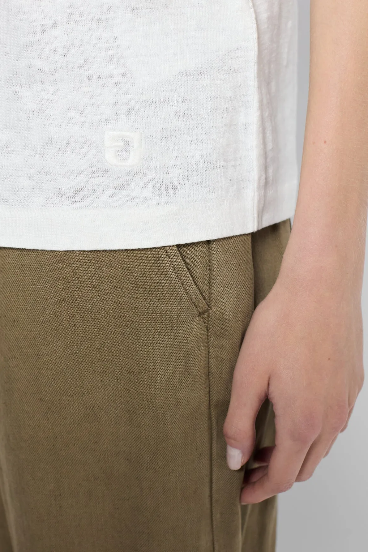 T-shirt Gaia Dbt27b250 Ecru Clothing_Gerard-Darel