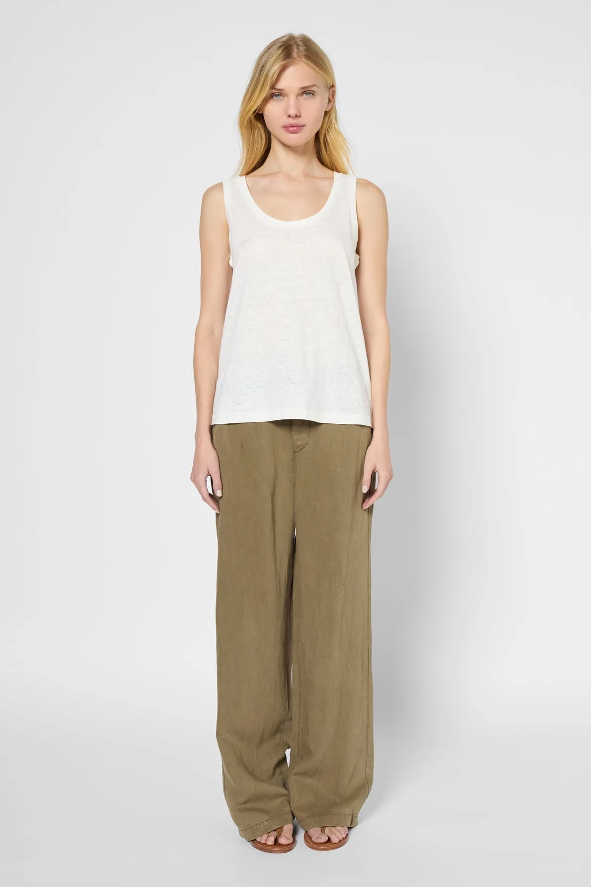 T-shirt Gaia Dbt27b250 Ecru Clothing_Gerard-Darel