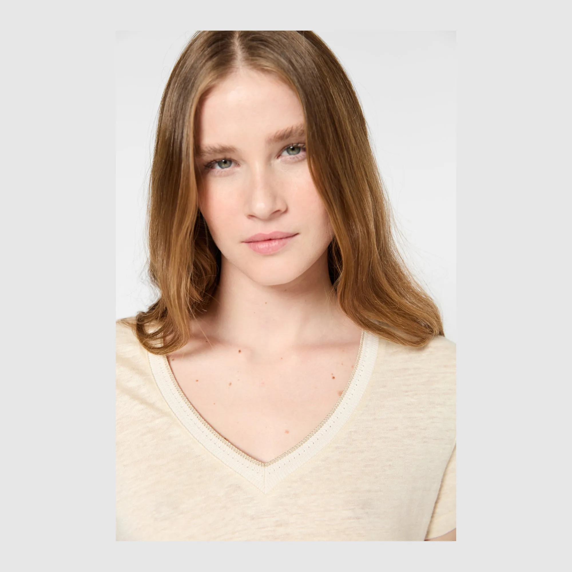 T-shirt Gilberte Dbt43b250 Natural Clothing_Gerard-Darel