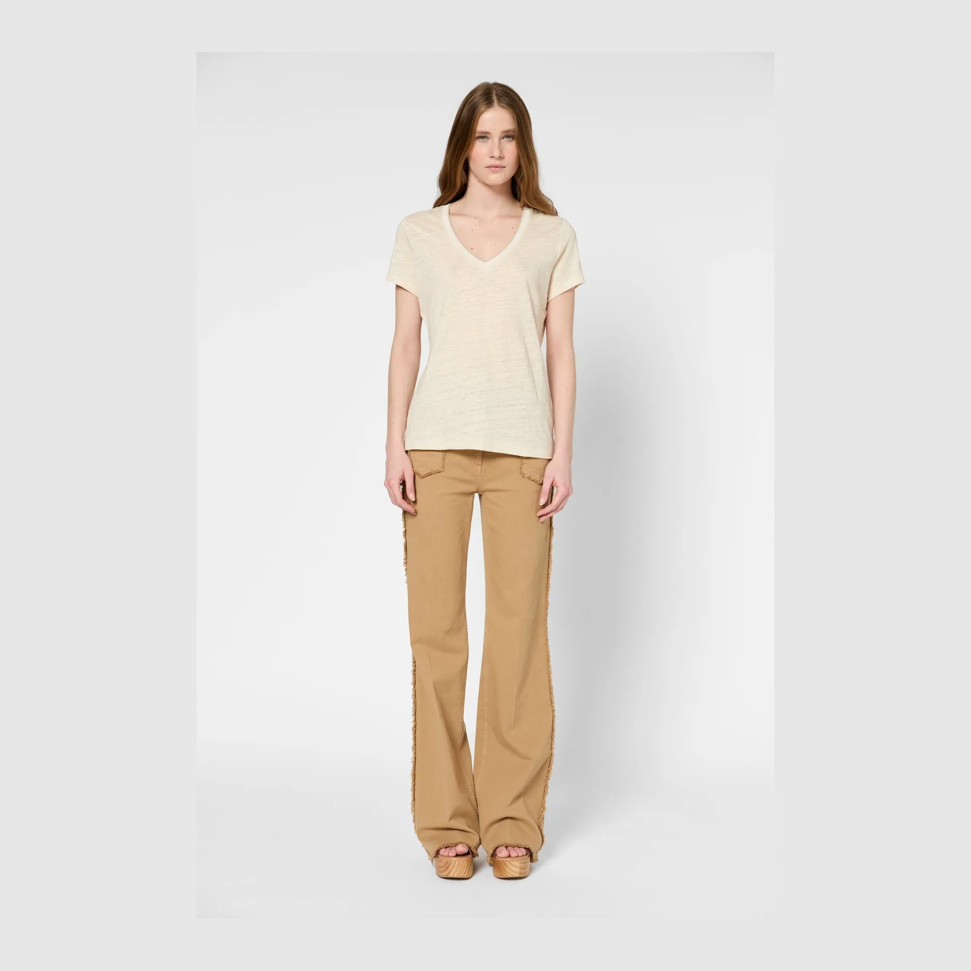 T-shirt Gilberte Dbt43b250 Natural Clothing_Gerard-Darel