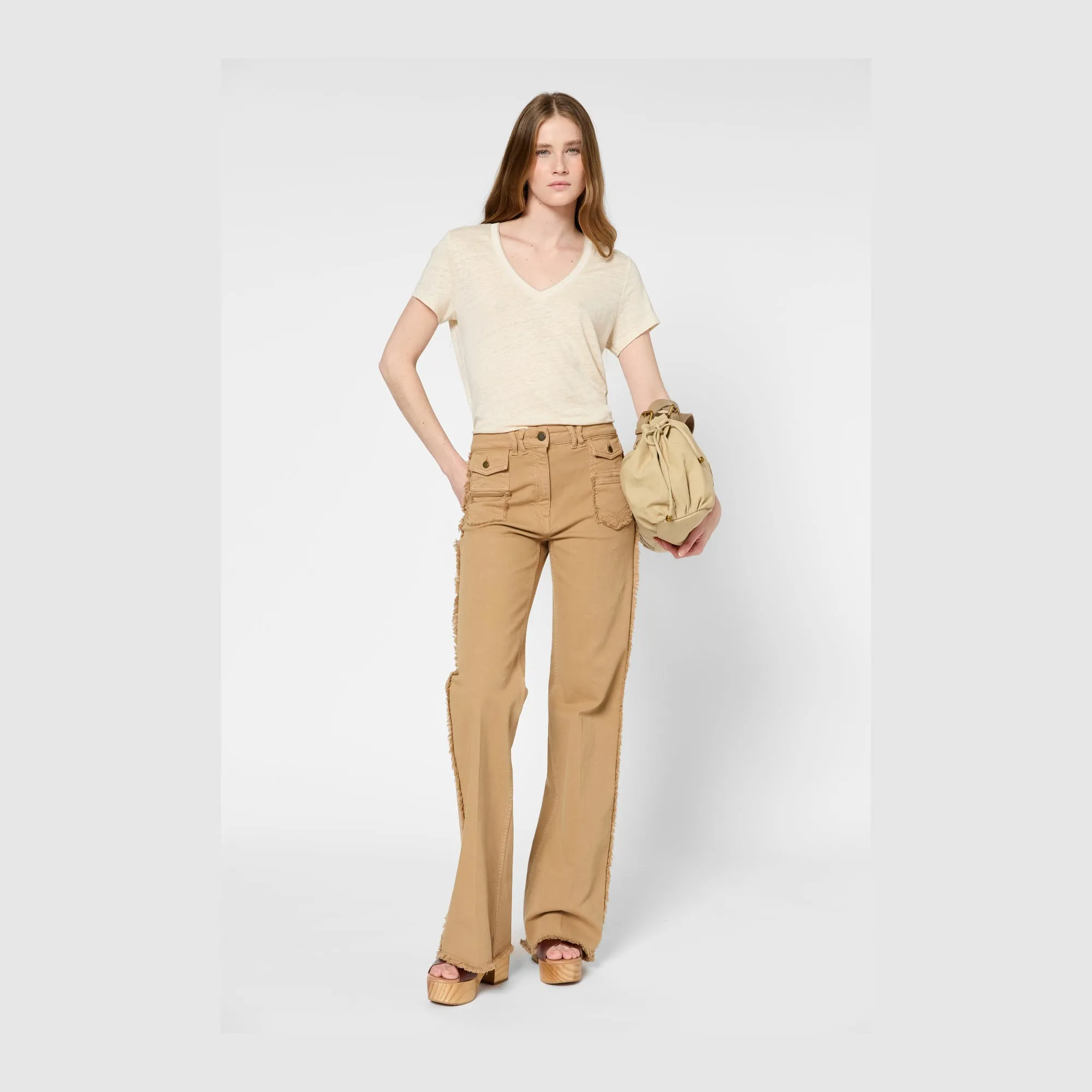 T-shirt Gilberte Dbt43b250 Natural Clothing_Gerard-Darel