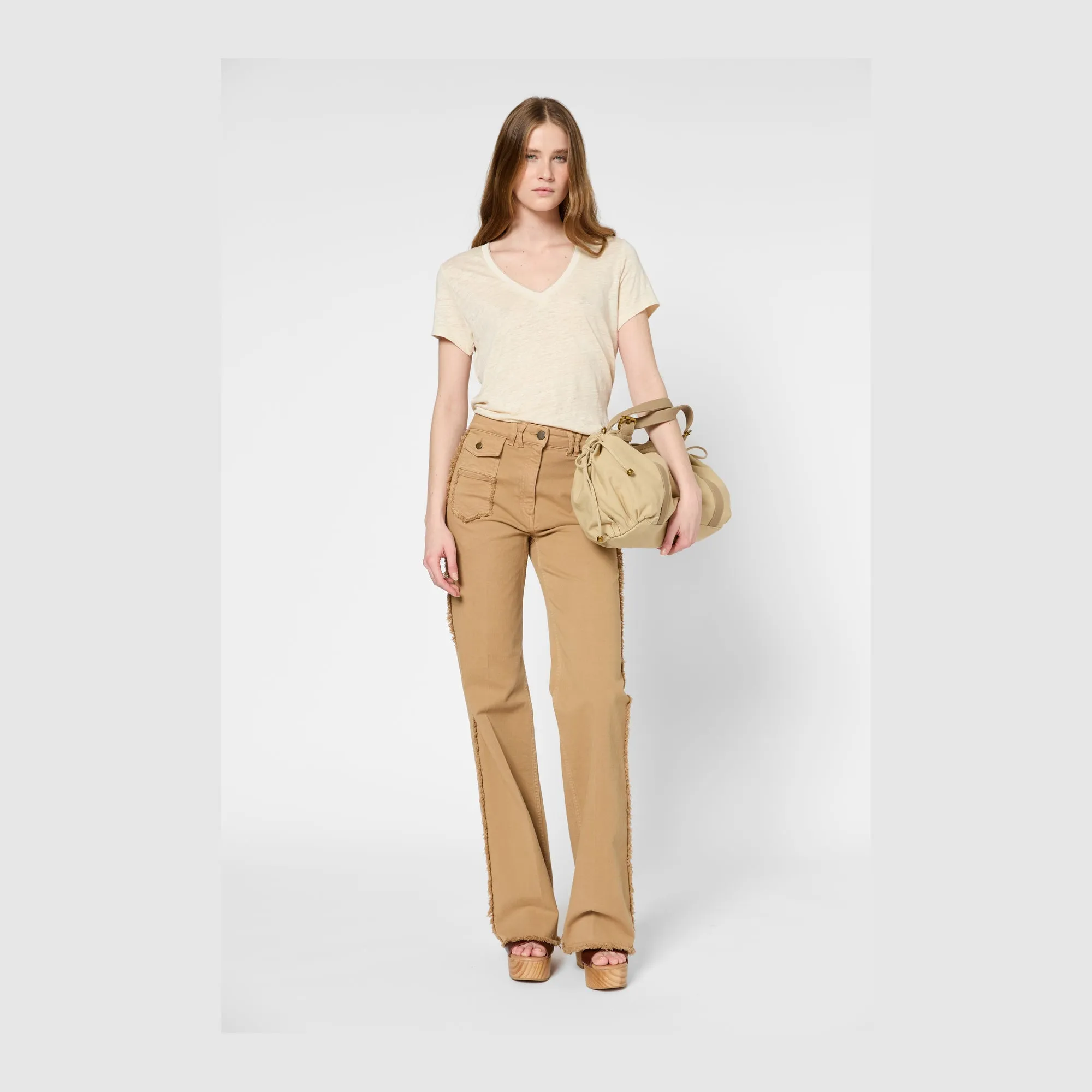 T-shirt Gilberte Dbt43b250 Natural Clothing_Gerard-Darel