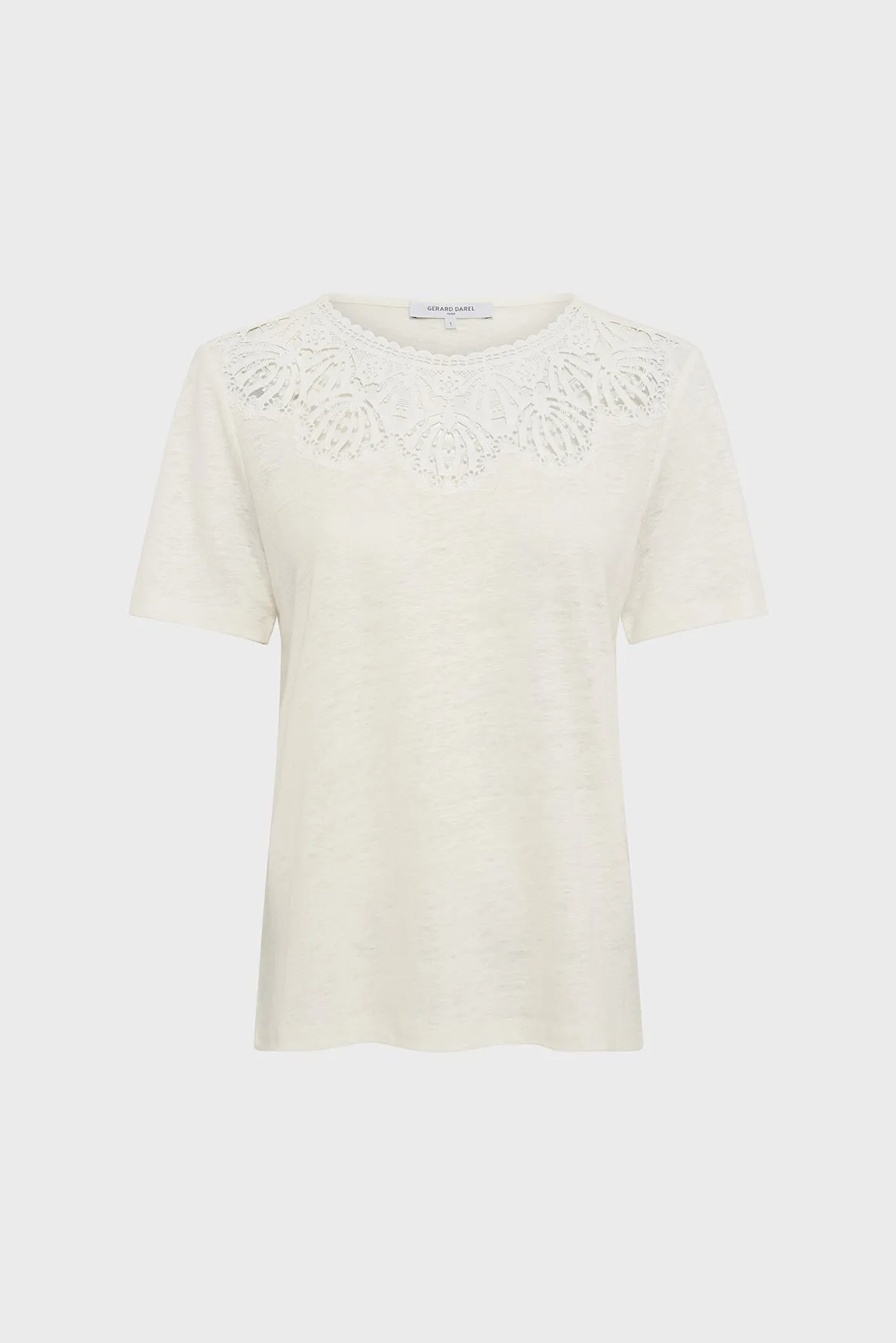 T-shirt Gillian Dbt40b252 Ecru Clothing_Gerard-Darel