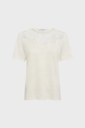 T-shirt Gillian Dbt40b252 Ecru Clothing_Gerard-Darel