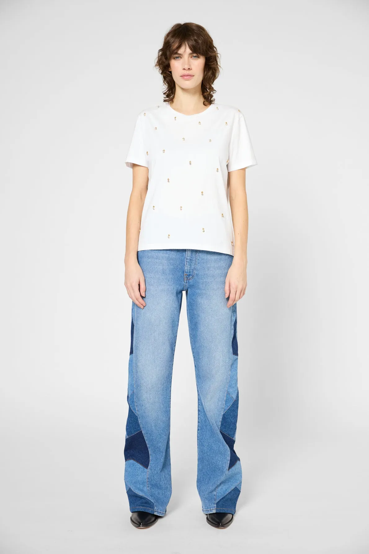 T-shirt Gracia Dbt63b258 White Clothing_Gerard-Darel