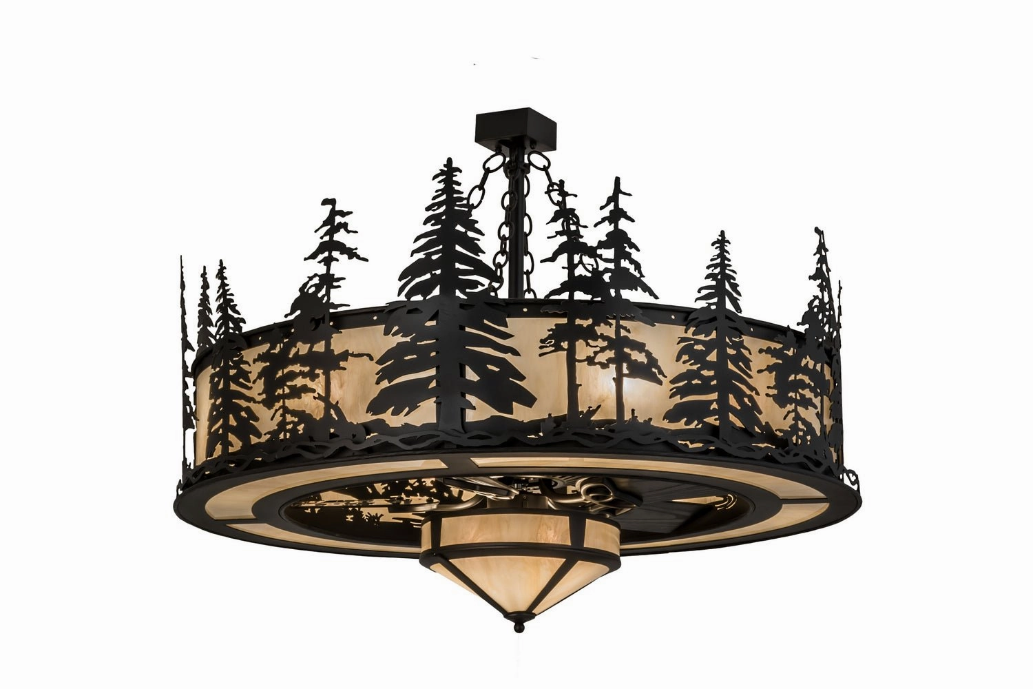 Tall Pines 11 Light Chandel-Air decorative fandeliers with lights
