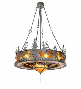 Tall Pines 11 Light Chandel-Air decorative fandeliers with lights