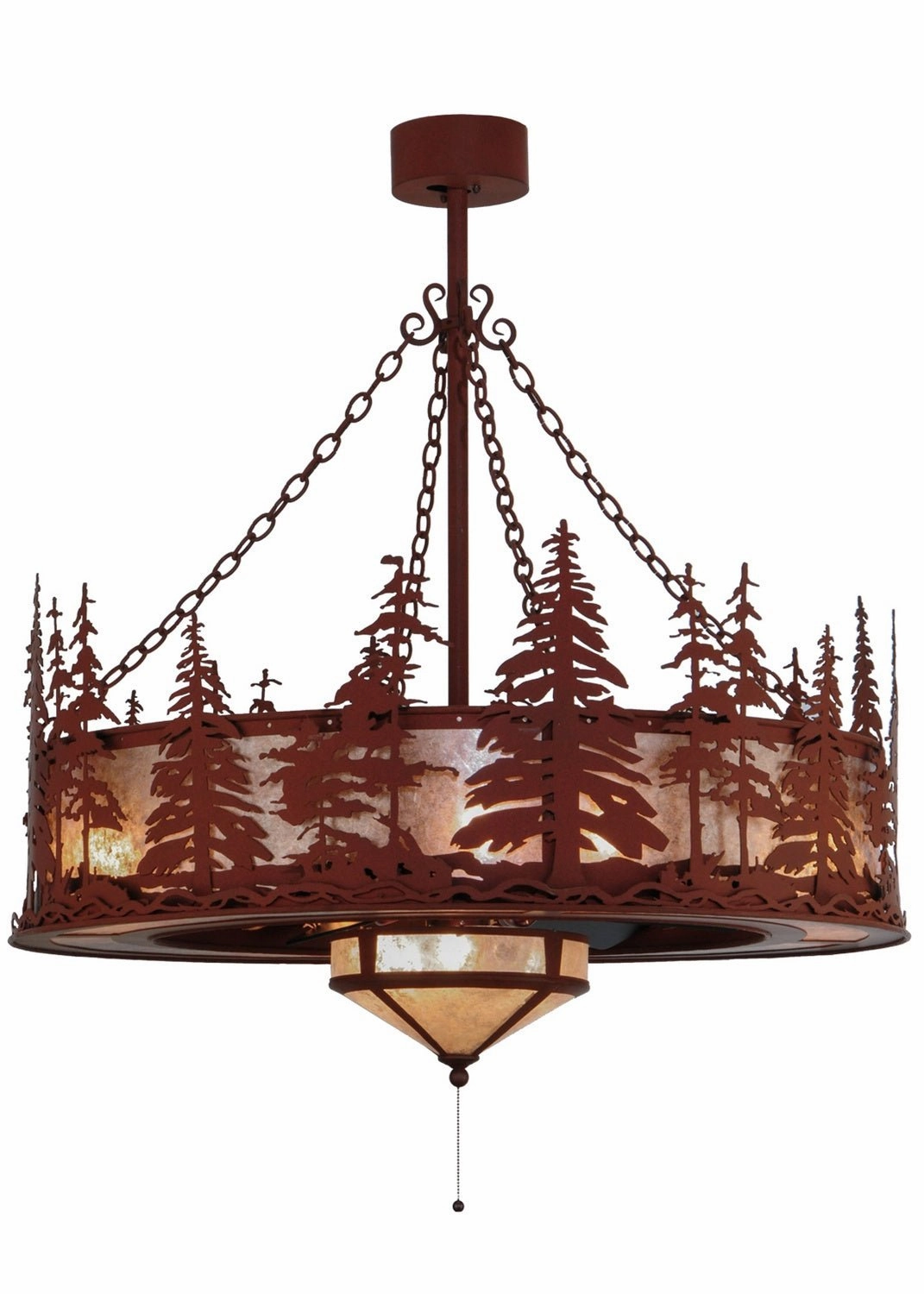 Tall Pines 11 Light Chandel-Air decorative fandeliers with lights