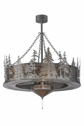 Tall Pines 11 Light Chandel-Air decorative fandeliers with lights