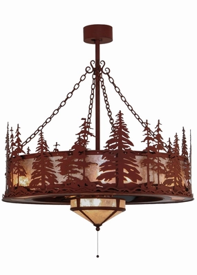 Tall Pines 11 Light Chandel-Air decorative fandeliers with lights