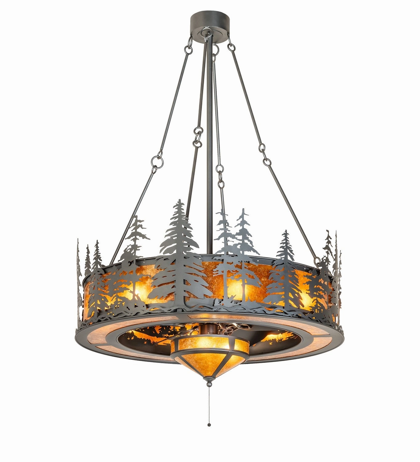 Tall Pines 11 Light Chandel-Air decorative fandeliers with lights