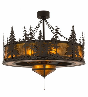 Tall Pines 11 Light Chandel-Air quiet small fans for desk or nightstand