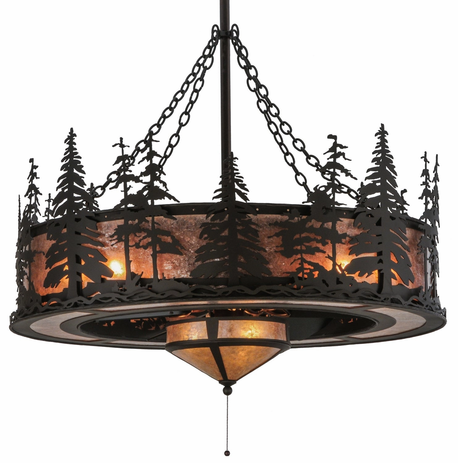 Tall Pines 11 Light Chandel-Air decorative fandeliers with lights