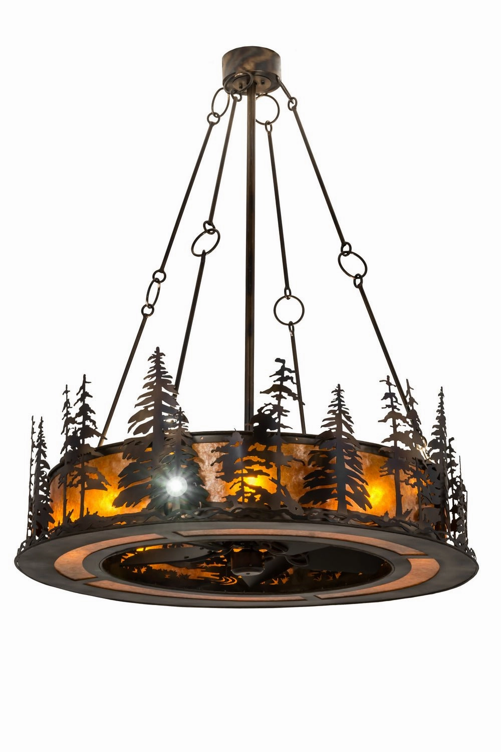 Tall Pines 12 Light Chandel-Air decorative fandeliers with lights