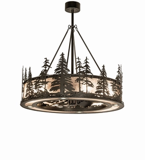 Tall Pines 12 Light Chandel-Air decorative fandeliers with lights