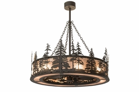 Tall Pines 12 Light Chandel-Air decorative fandeliers with lights