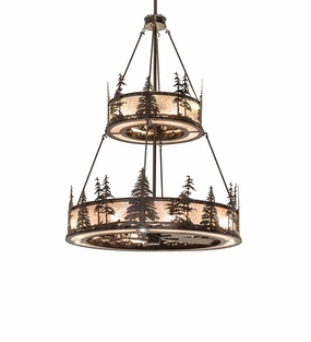 Tall Pines 16 Light Chandel-Air decorative fandeliers with lights