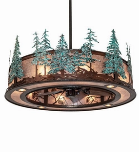 Tall Pines 16 Light Chandel-Air compact small fans for bedrooms