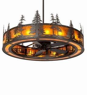 Tall Pines 16 Light Chandel-Air large electric fans for spacious rooms