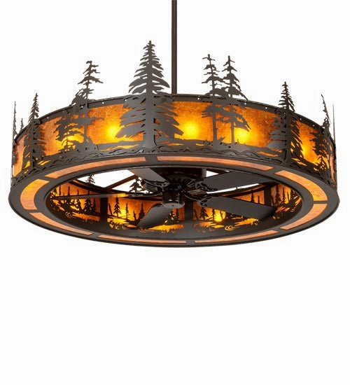Tall Pines 16 Light Chandel-Air decorative fandeliers with lights